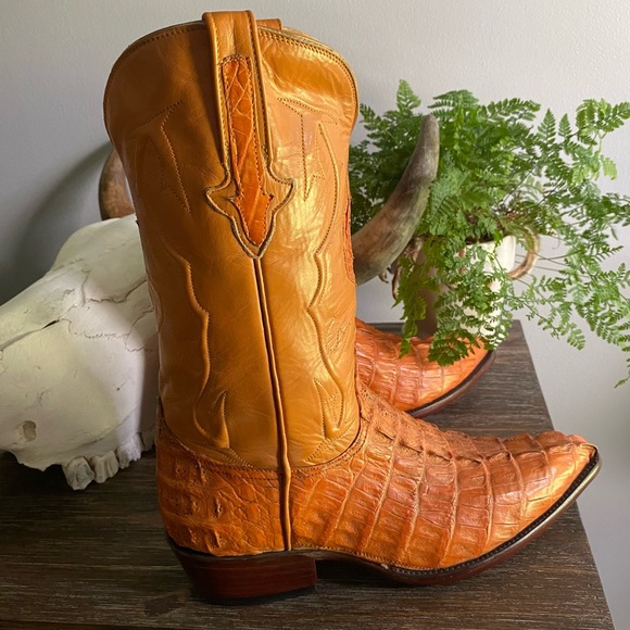 Black Diamond Other - Black Diamond Mens Caiman Alligator Leather Made USA Cowboy Western‎ Boots 10.5